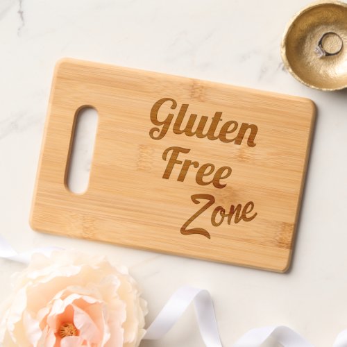 Gluten Free Warning Coeliac Celiac Cutting Board