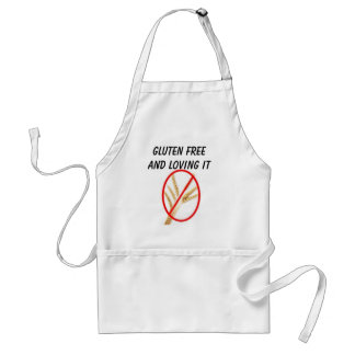 gluten-free-wheat, Gluten Free and Loving It Adult Apron