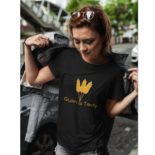 Gluten is Tasty Funny Farm Wheat T-Shirt