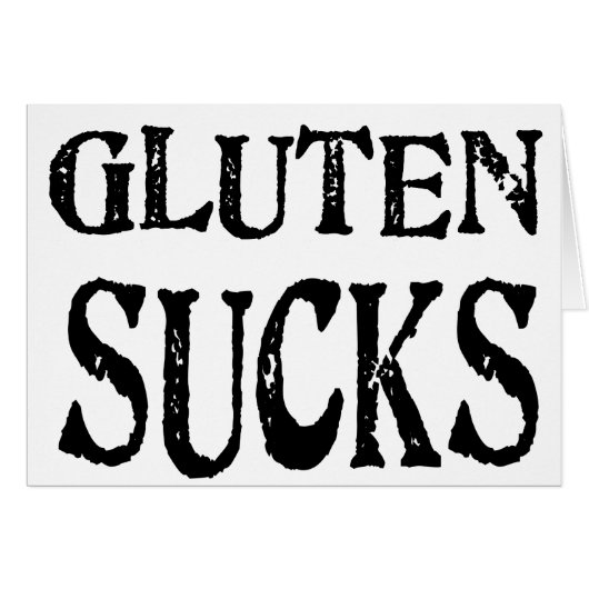 Gluten Sucks Cards (Front Horizontal)