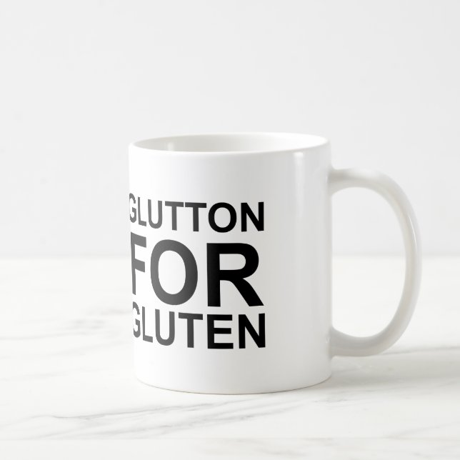 Glutton For Gluten Coffee Mug (Right)