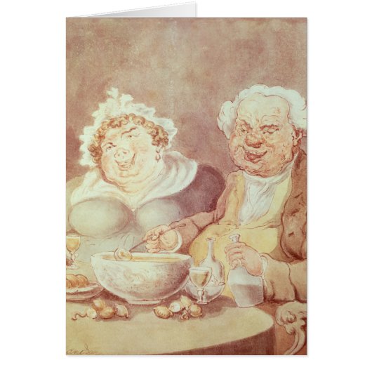 Gluttons, c.1800-05 cards (Front)