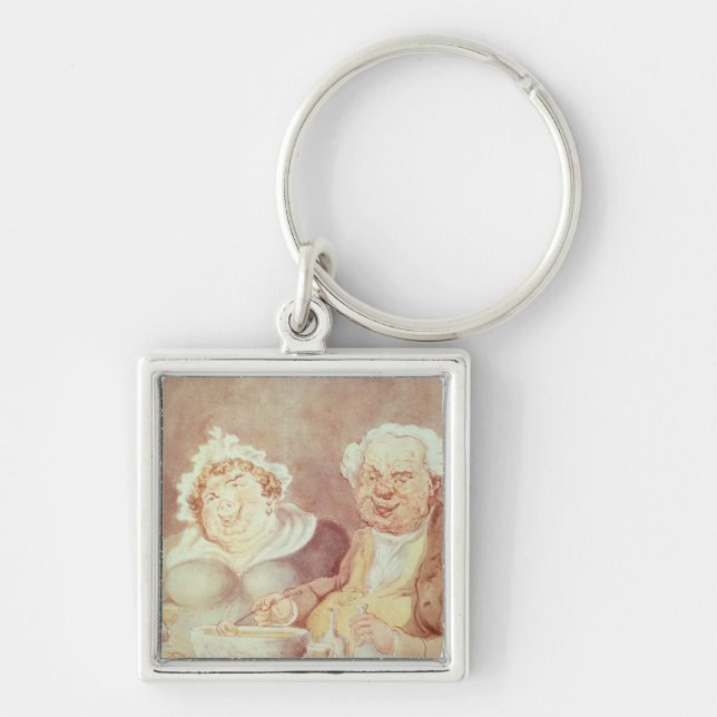 Gluttons, c.1800-05 keychain (Front)