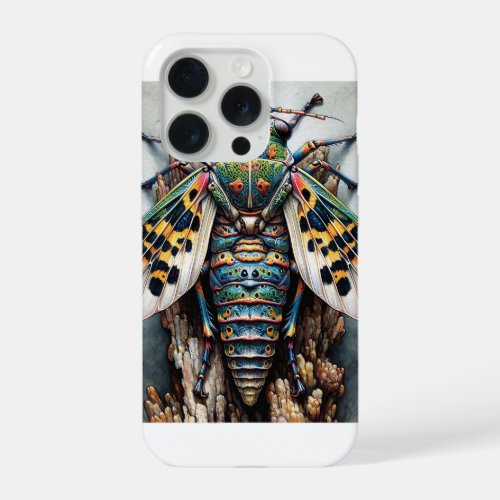 Glyphonyx Insect Top View IREF14621 _ Watercolor iPhone 15 Pro Case