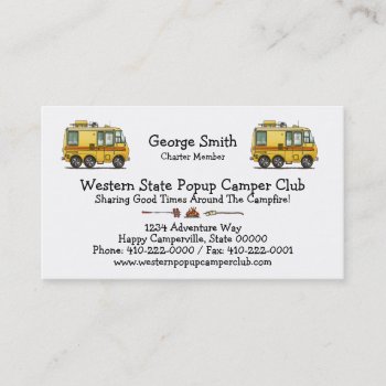Gmc Motor Home Rv Business Card by art1st at Zazzle