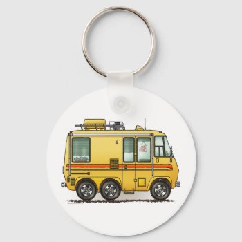 Gmc Motor Home Rv Keychain by art1st at Zazzle