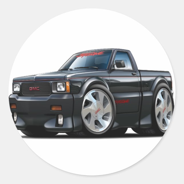 GMC Syclone Classic Round Sticker (Front)