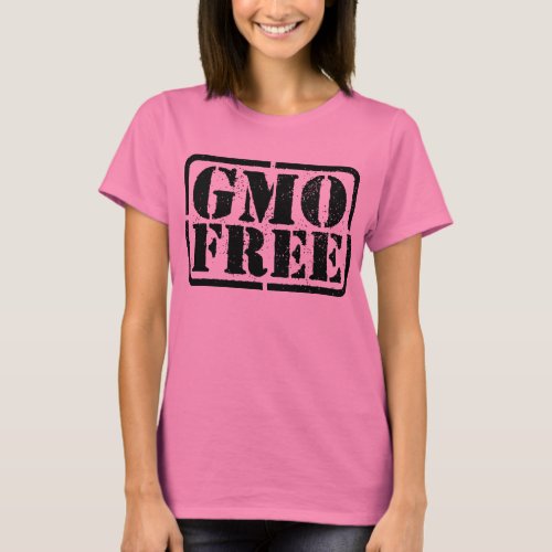 GMO Free _ Black T_Shirt