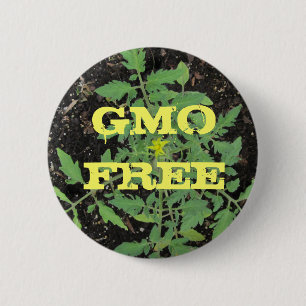 GMO FREE Heirloom Tomato Plant Peace Sign Button