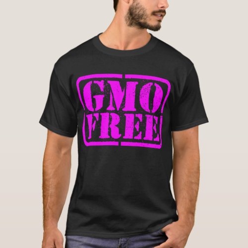 GMO Free _ Magenta T_Shirt