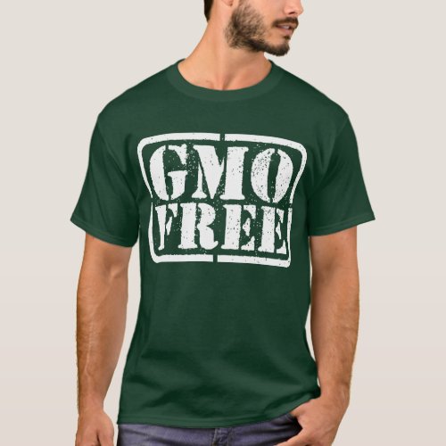 GMO Free _ White T_Shirt