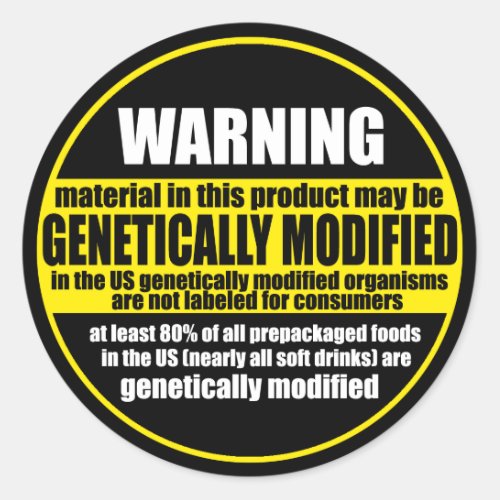 GMO genetically modified organism warning label