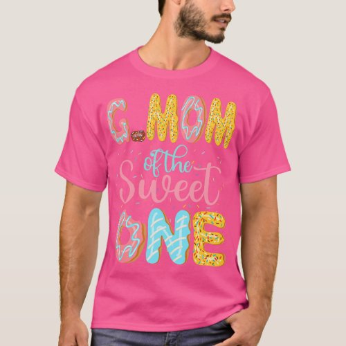 GMom of the Sweet One Grandmother Donuts Family Ma T_Shirt