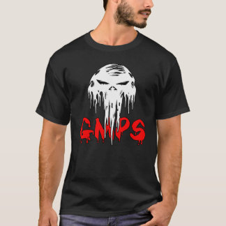 gmps white skull mdball logo T-Shirt