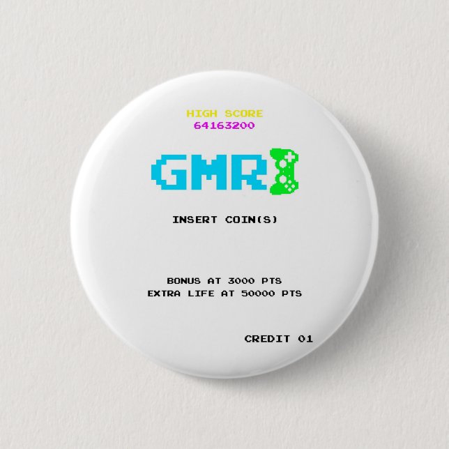 GMR PINBACK BUTTON (Front)