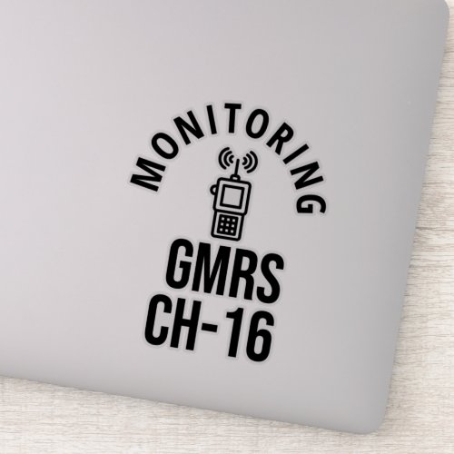 GMRS Channel 16  Sticker