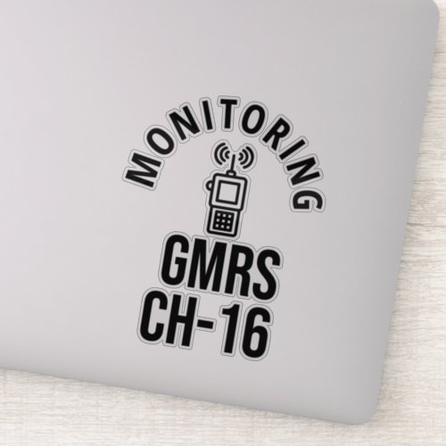 GMRS Channel 16  Sticker