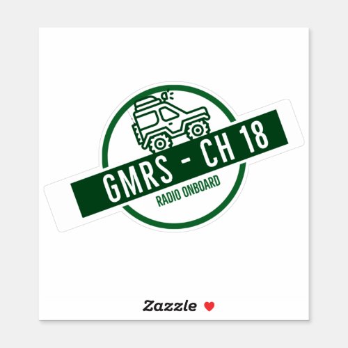 GMRS Channel 18 Sticker