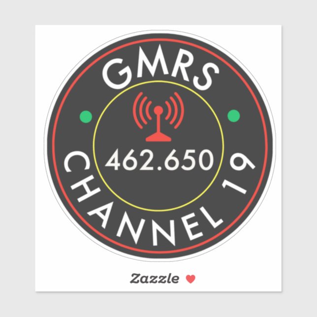 GMRS Channel 19 Sticker (Sheet)