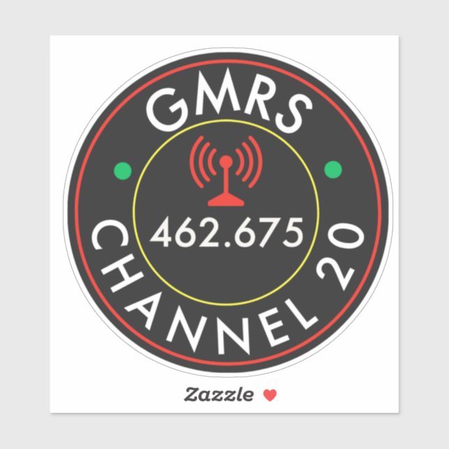 GMRS Channel 20 Sticker (Sheet)