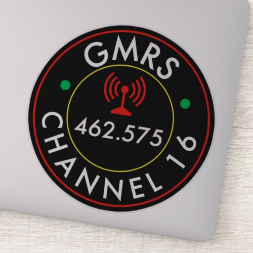 GMRS Radio Channel 16  Sticker