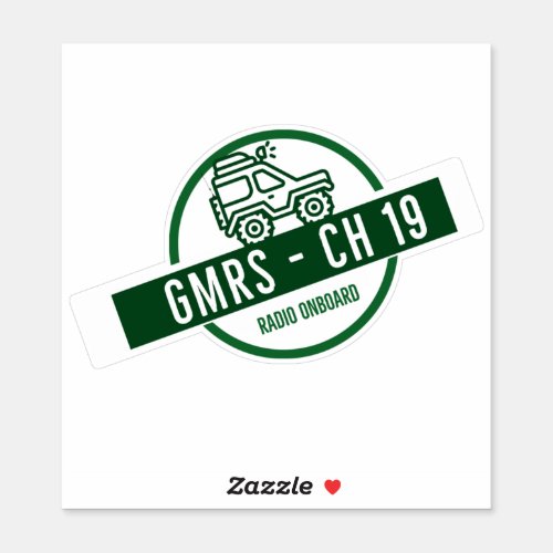 GMRS Radio Channel 19 Sticker
