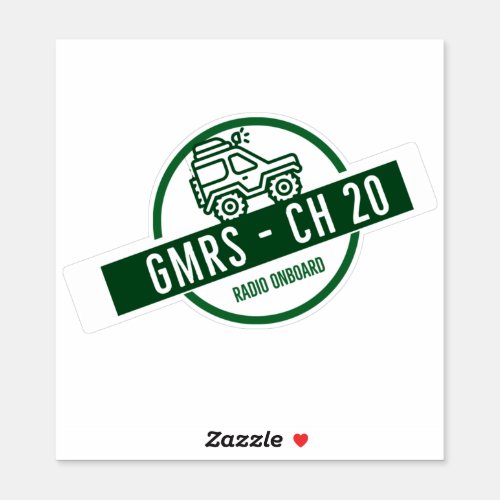 GMRS Radio Channel 20 Sticker