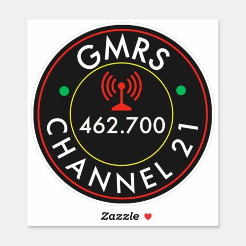 GMRS Radio Channel 21 Sticker