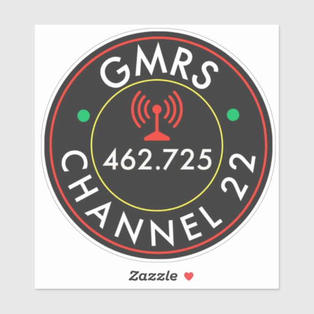 GMRS Radio Channel 22 Sticker (Sheet)