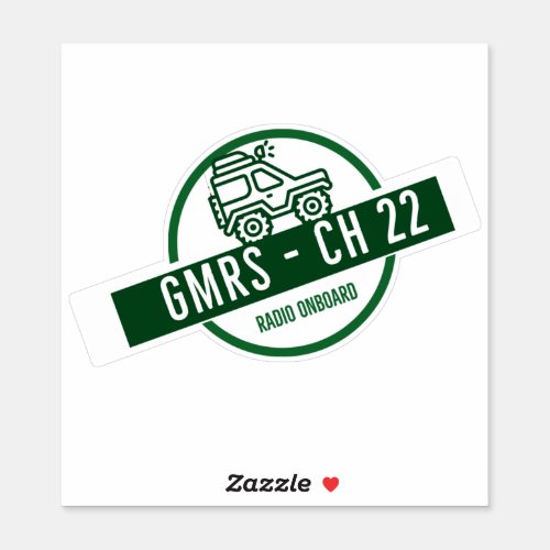 GMRS Radio Channel 22 Sticker