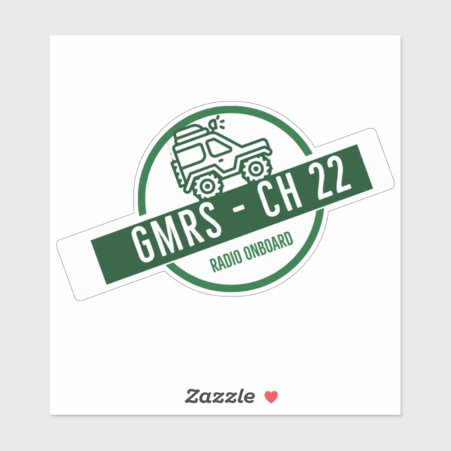 GMRS Radio Channel 22 Sticker (Sheet)