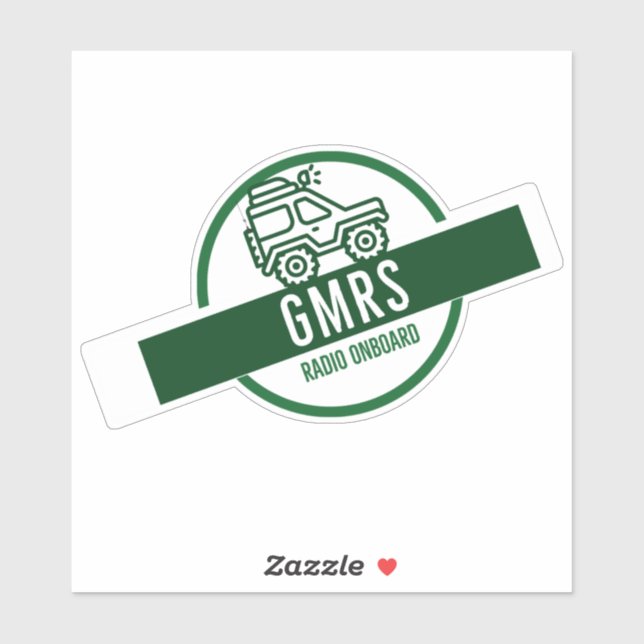 GMRS Radio Onboard Sticker (Sheet)