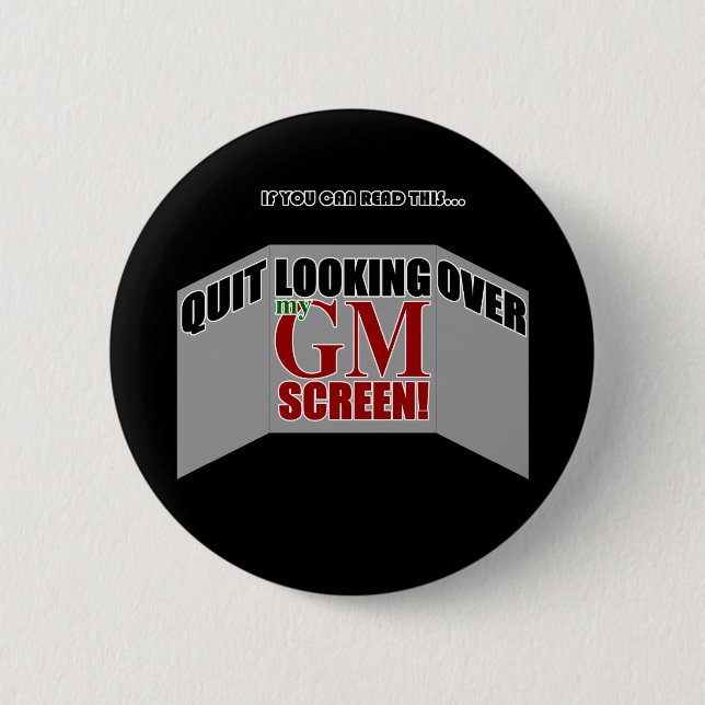 GMscreen Pinback Button (Front)