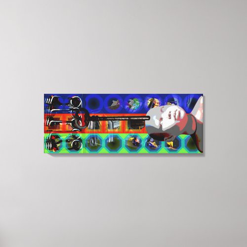 GMT 24 H Project Doll Key Psychedelic Frames C Canvas Print
