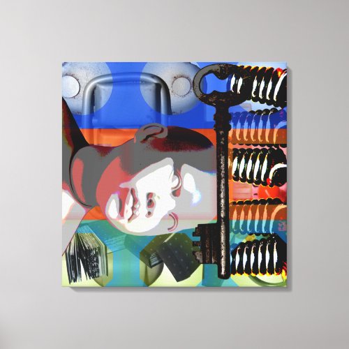 GMT 24 Heures Project Doll gradient colors Frame S Canvas Print