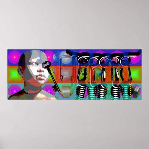 GMT 24 Heures Project Doll Pop Psychedelic Frame P Poster