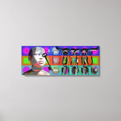 GMT 24 Heures Project Doll Pop Psychedelic Frames Canvas Print