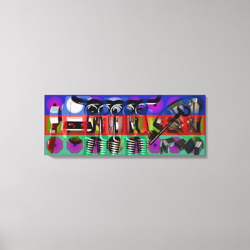 GMT 24 Heures Project Pop soft Psychedelic Frames Canvas Print