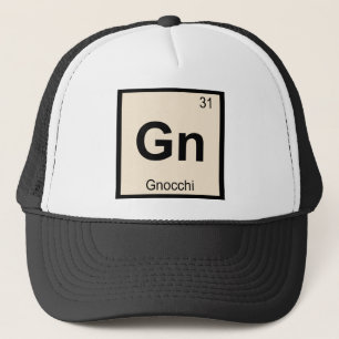 Gn - Gnocchi Chemistry Periodic Table Symbol Trucker Hat