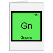 Gn - Gnome Chemistry Periodic Table Symbol (Front)