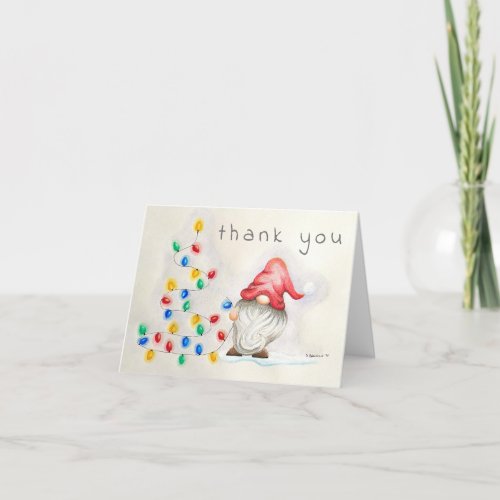 Gname for the Holidays Thank you card