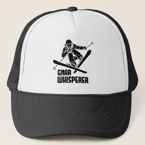 Gnar Whisperer Skiing Trucker Hat