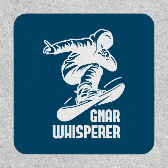 Gnar Whisperer Snowboarding Patch (Front)