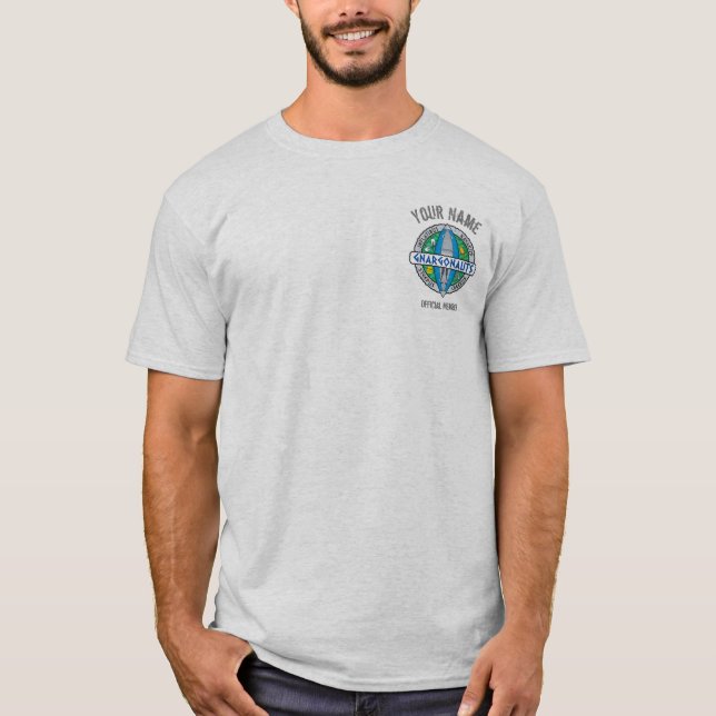 Gnargonauts - Back Print with Personalized Front T-Shirt (Front)