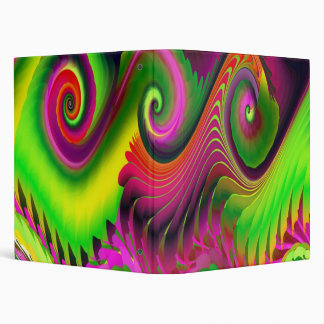 Gnarly Delight Fine Fractal Art 3 Ring Binder