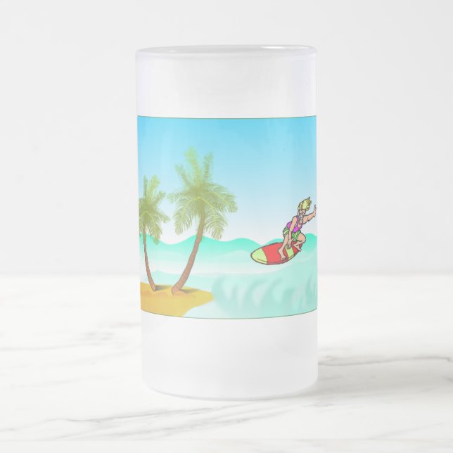 Gnarly Dude Frosted Mug (Center)