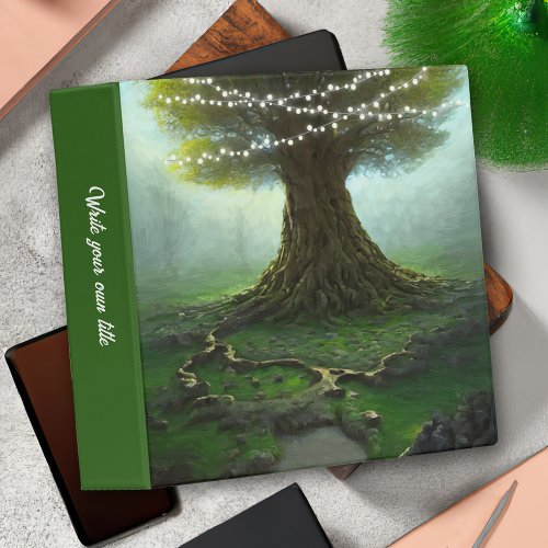 Gnarly Huge Fantasy Fairy Tree 3 Ring Binder