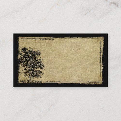 Gnarly Old Tree- Prim Biz Cards Business Card