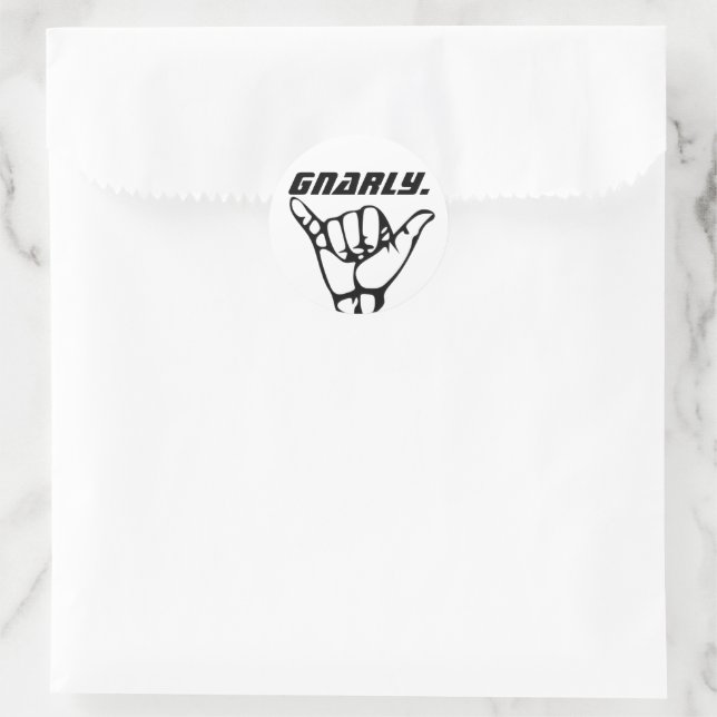 Gnarly sticker | Zazzle