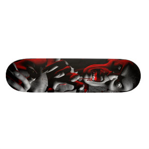 Gnarly zombie skateboard deck